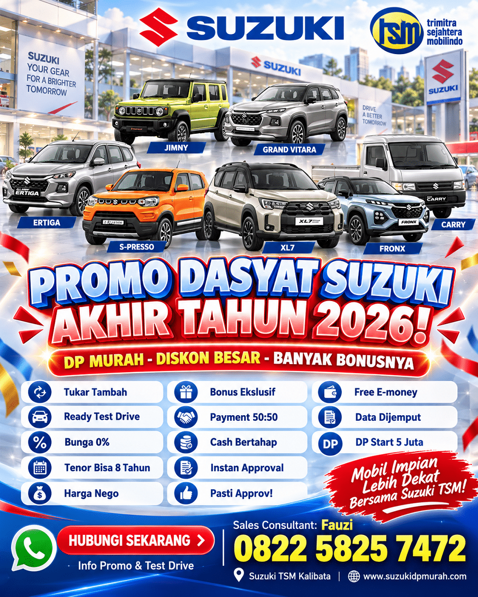 Promo Suzuki Akhir Tahun diskon besar